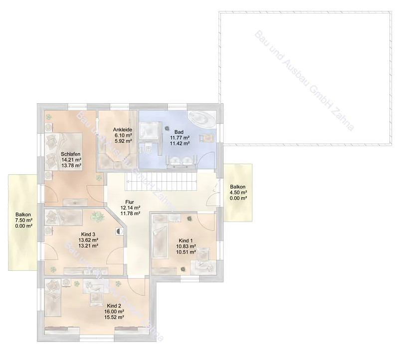 Stadtvillen-Hausbau mit Zahnabau - BAU UND AUSBAU GmbH in Zahna-Elster in der Region Lutherstadt Wittenberg